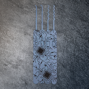 Premium Engraved Genesis Pick Set: Circuit Elite