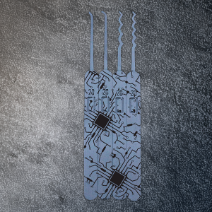 Premium Engraved Genesis Pick Set: Circuit Elite